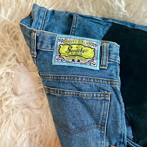 1980s Seruchi Suede Chaps-Style Jeans - Picture 2 of 13